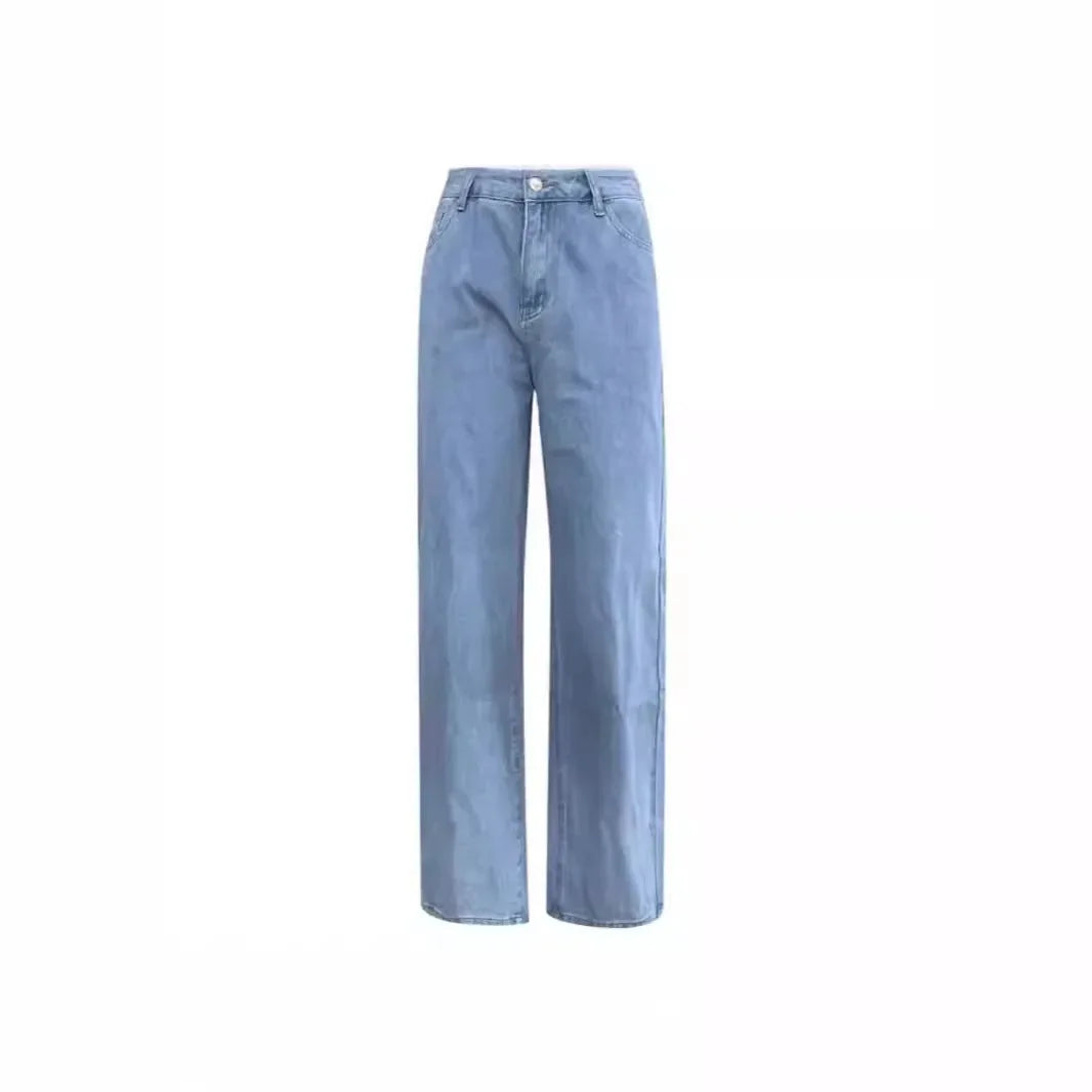 Damen Mittelhoch Baggy Jeans | Klassisch