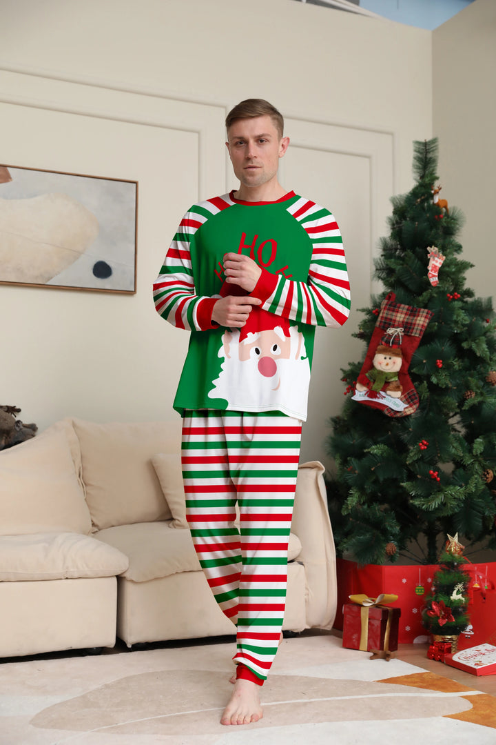 Paar Weihnachtpyjama Unisex | Gestreift
