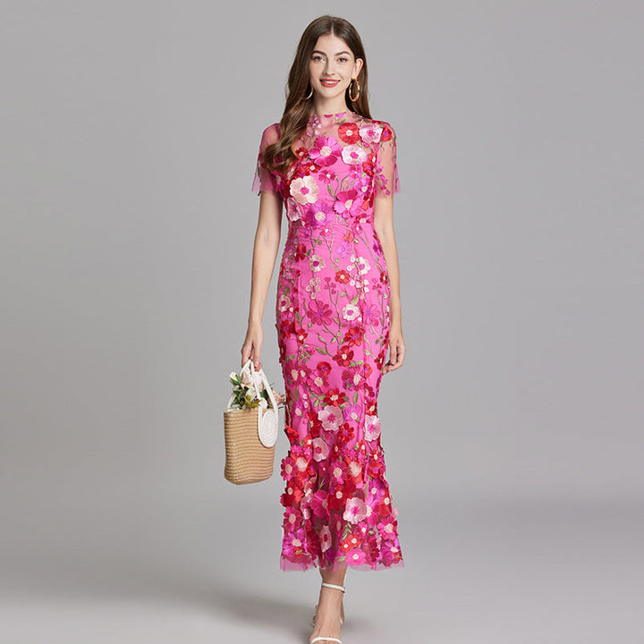 Stilvolles Sommerkleid Mit Blumenmuster Für Damen | Midi