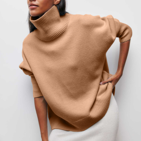 Damen Rollkragen Pullover in Übergröße | Strick