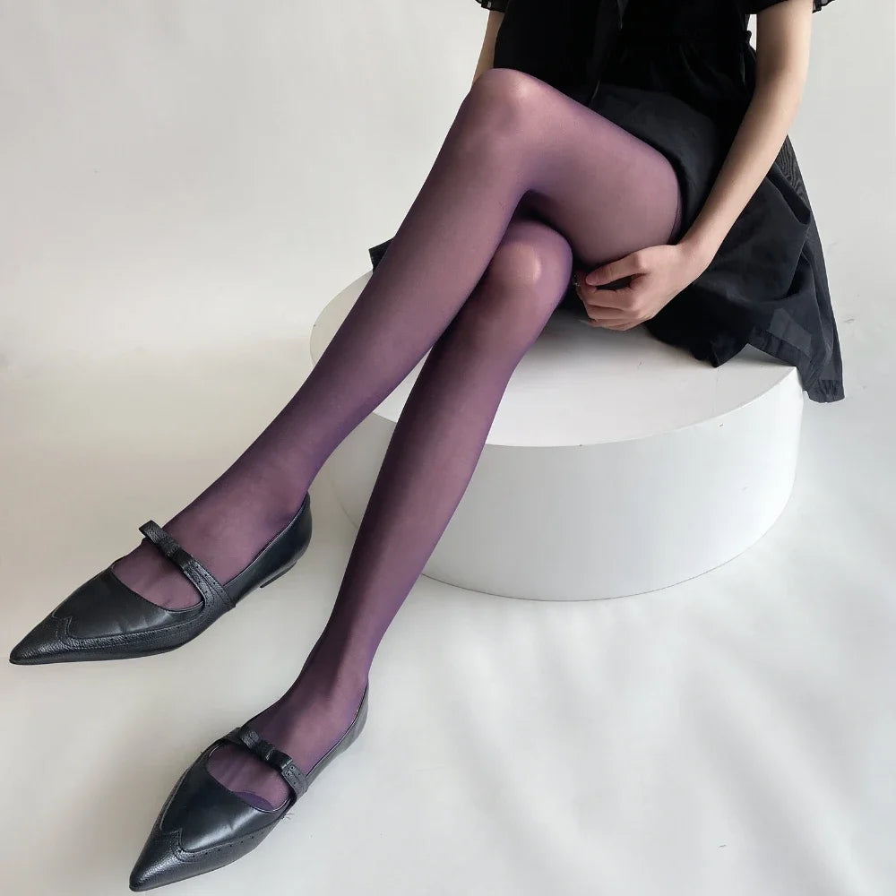 Farbig Strumpfhose für Damen | Oberschenkelhoch