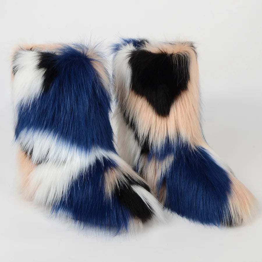 Damen Flauschig Stiefel | Winter