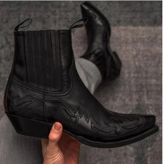 Herren Cowboy Hineinschlüpfen Stiefel | Knöchellang