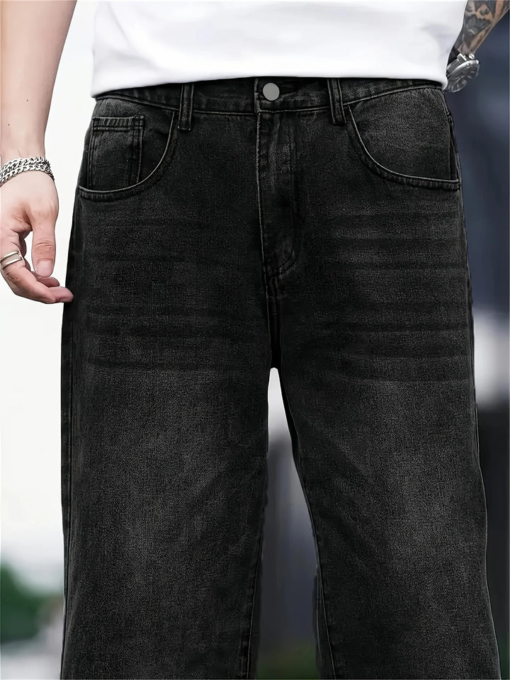 Herren Schwarz Baggy Jeans | Klassisch