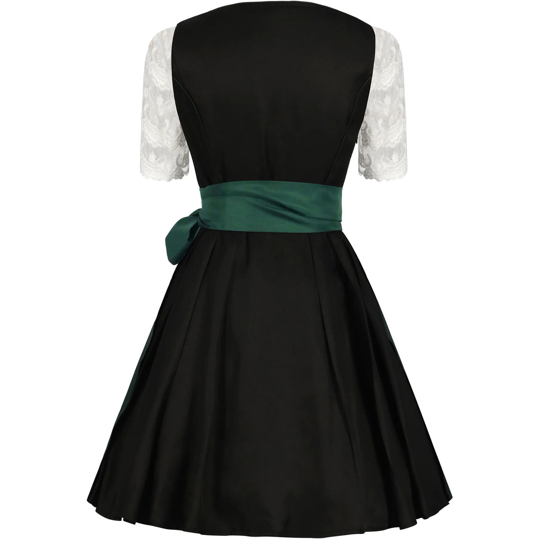 Damen 3/4 Ärmel Oktoberfest Dirndl Kleid