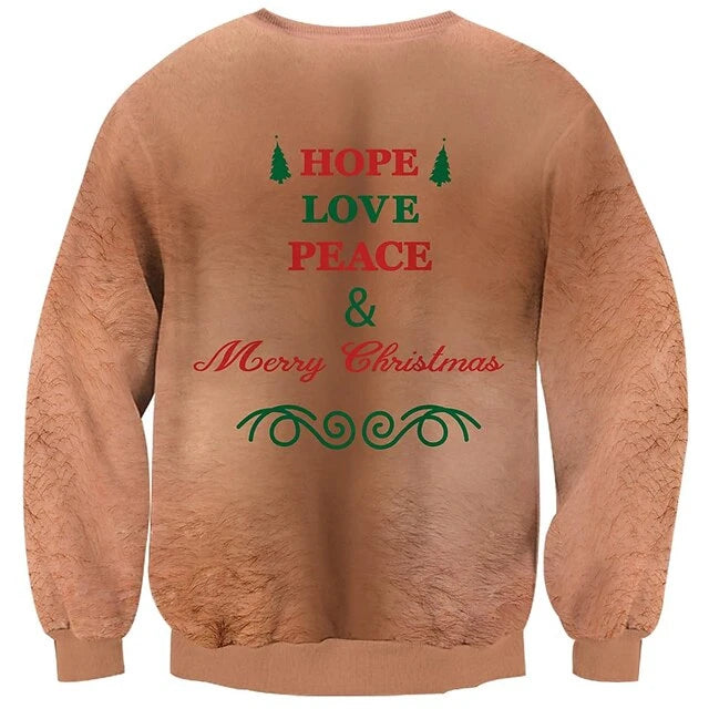 Ugly Xmas Pullover Herren | Dicker Bauch