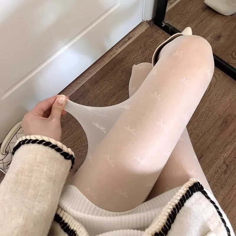 Transparente Strumpfhose für Damen | Herzen