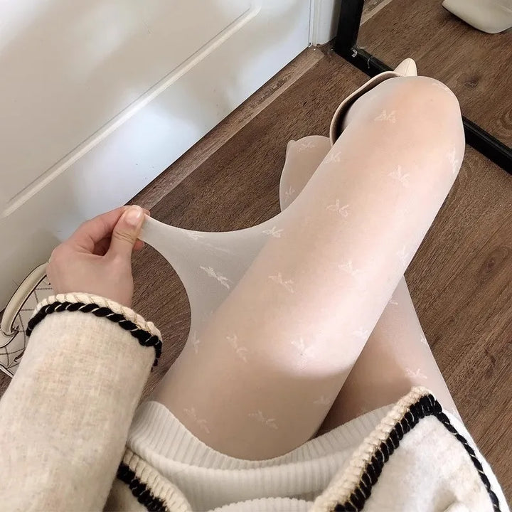 Transparente Strumpfhose für Damen | Herzen