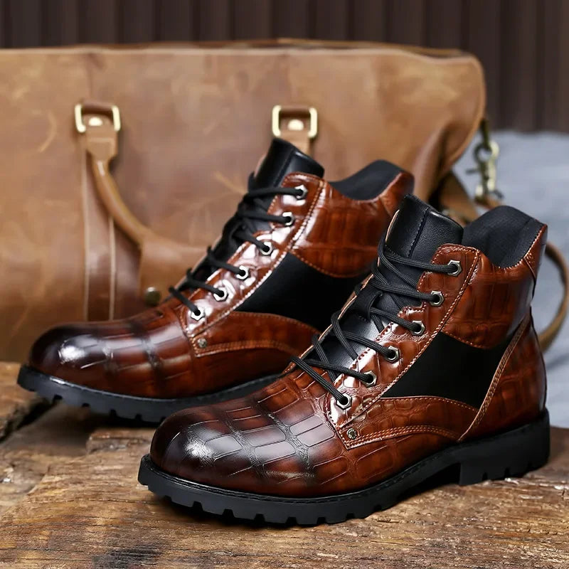 Herren Moderne Mode Stiefel | Schnürung