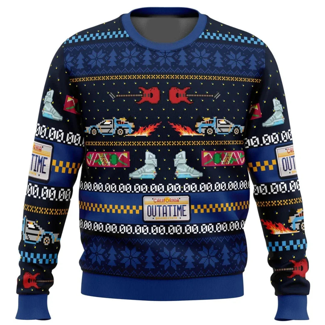 Ugly Xmas Pullover für Herren | Rundhalsausschnitt