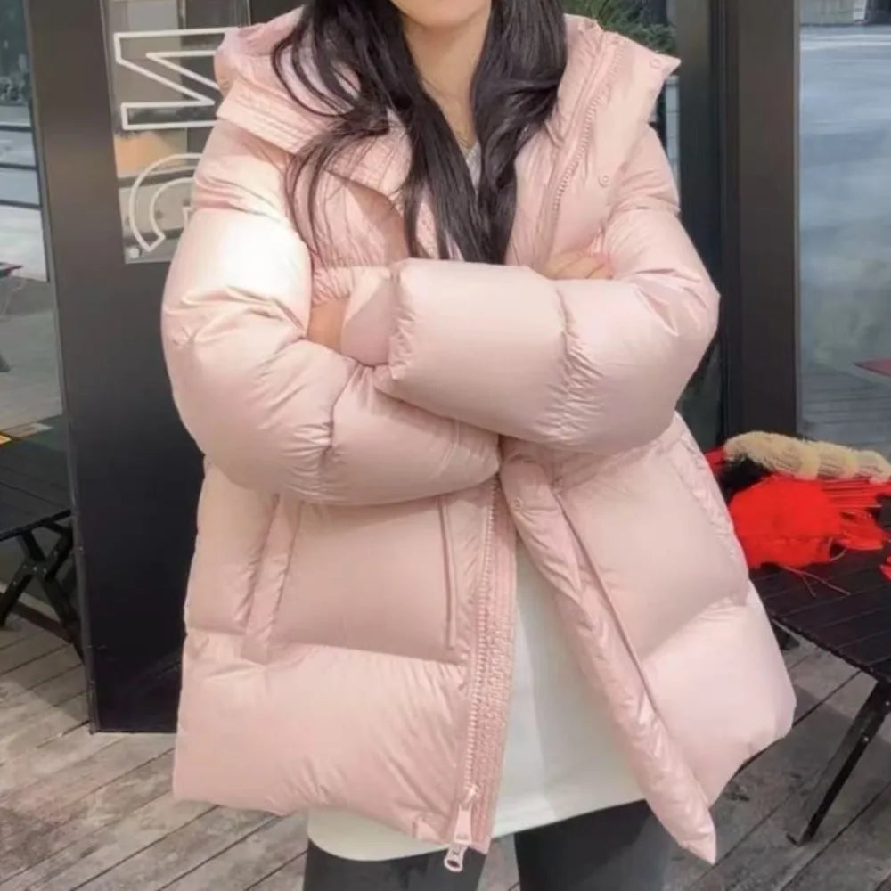 Modisch Daunenjacke Damen | Kordelzug