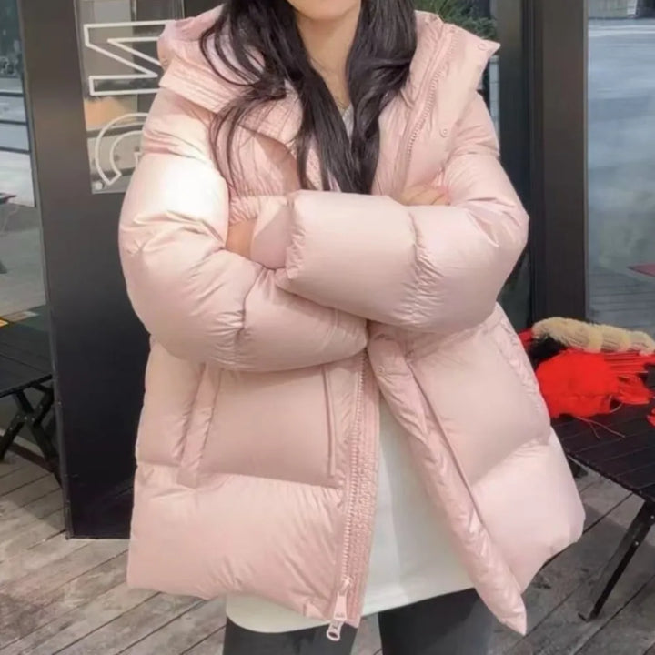 Modisch Daunenjacke Damen | Kordelzug