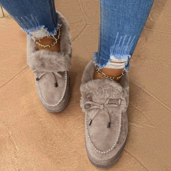 Kurz Winterstiefel Damen | Schleife