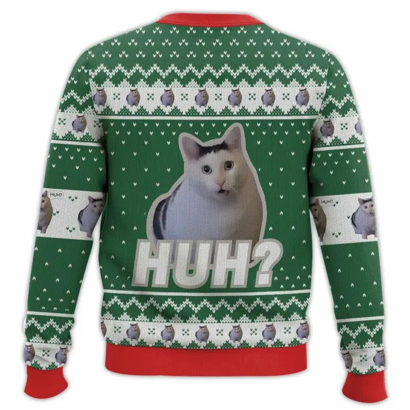 Ugly Xmas Pullover für Herren | Katzen Meme