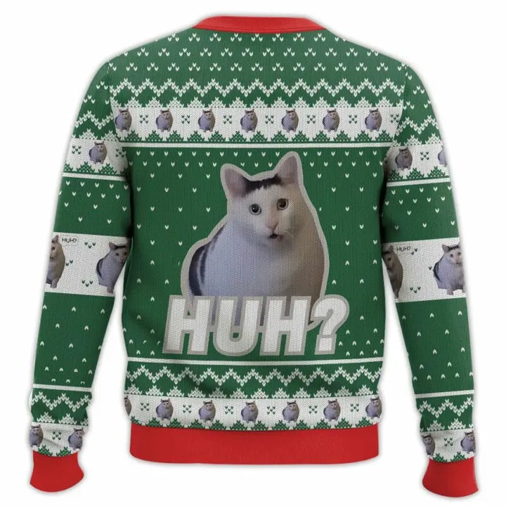 Ugly Xmas Pullover für Herren | Katzen Meme