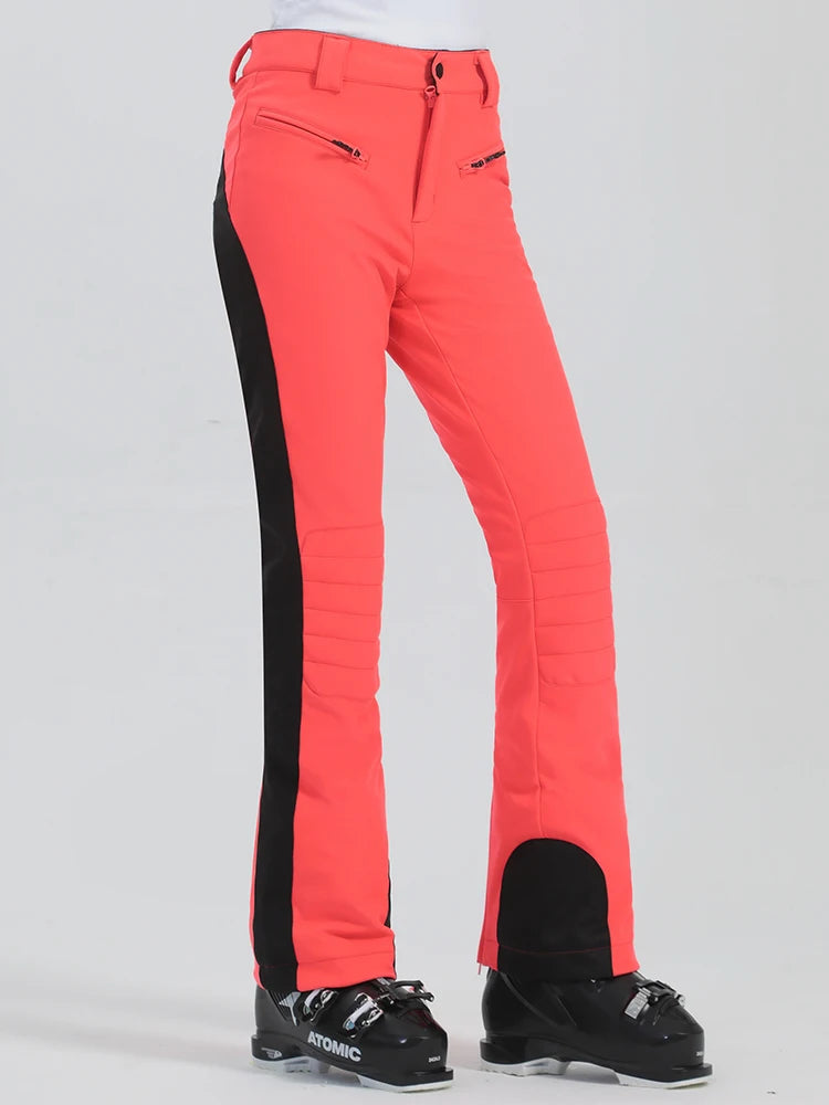 Schlanke Passform Skihose Damen | Hohe Taille