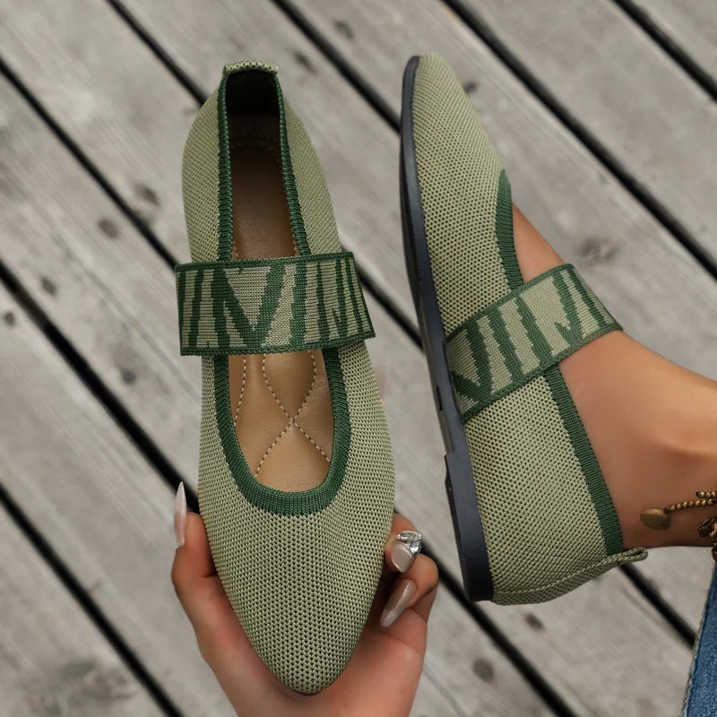 Elegante Flache Damenschuhe | Spitz
