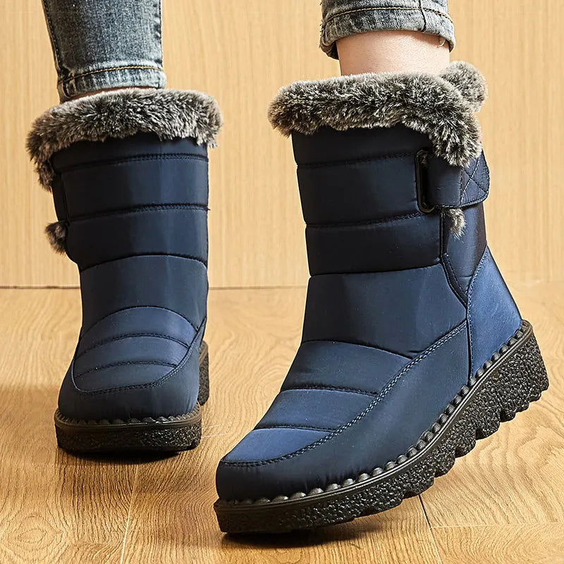 Niedrige Absätze Winterstiefel Damen | Warme