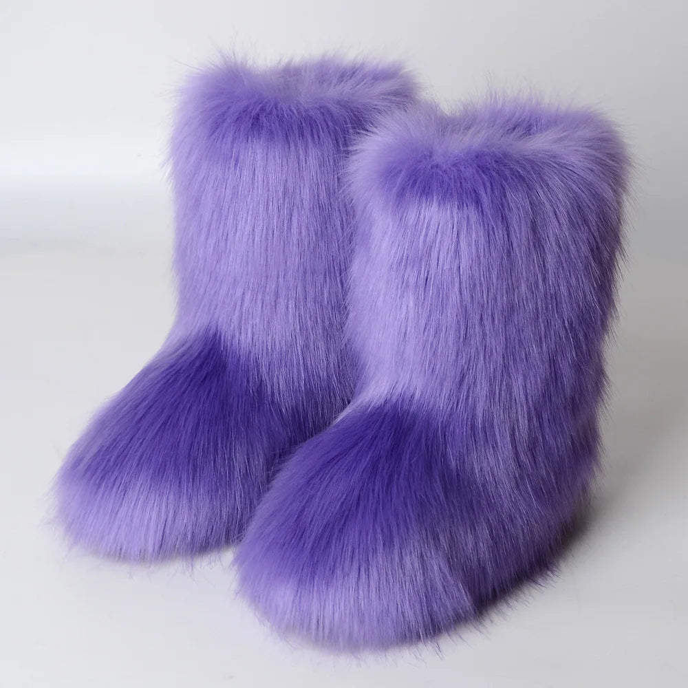 Damen Flauschig Stiefel | Winter