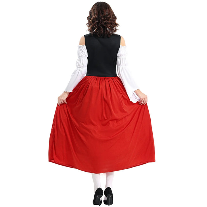 Langärmeliges Oktoberfest-Dirndlkleid für Damen