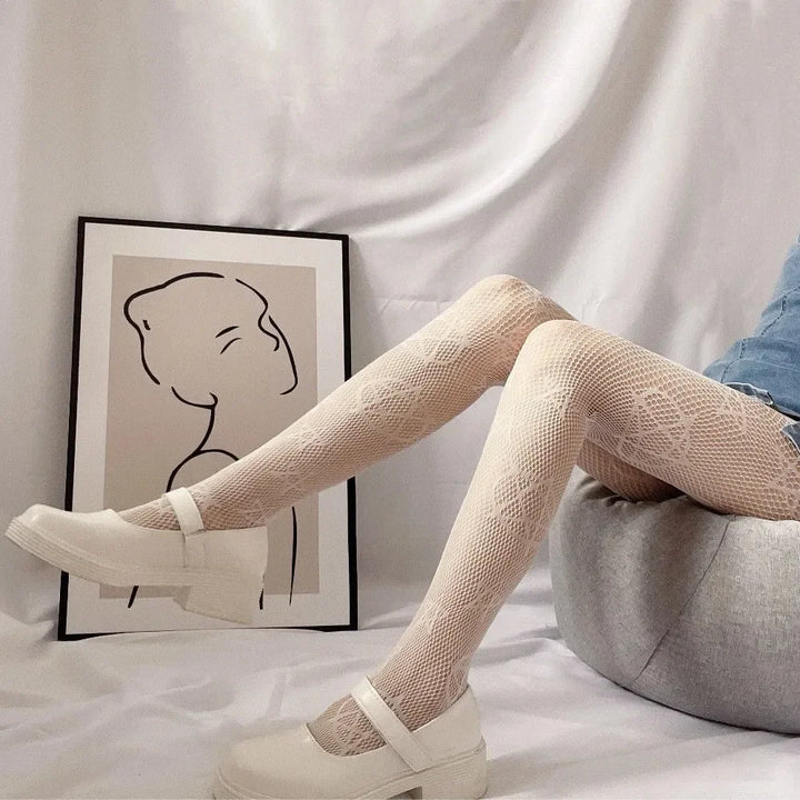 Gotik Strumpfhose für Damen | Retro