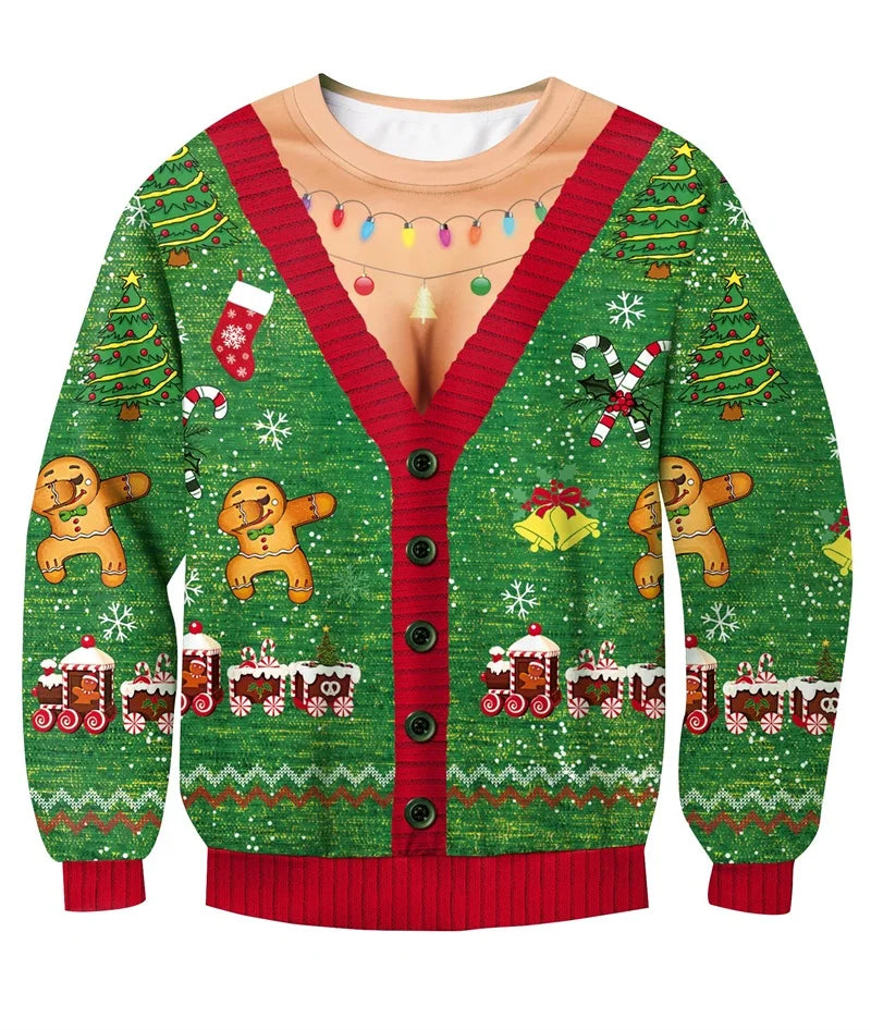 Weihnachtspullover Unisex | Vollständiger Ausdruck