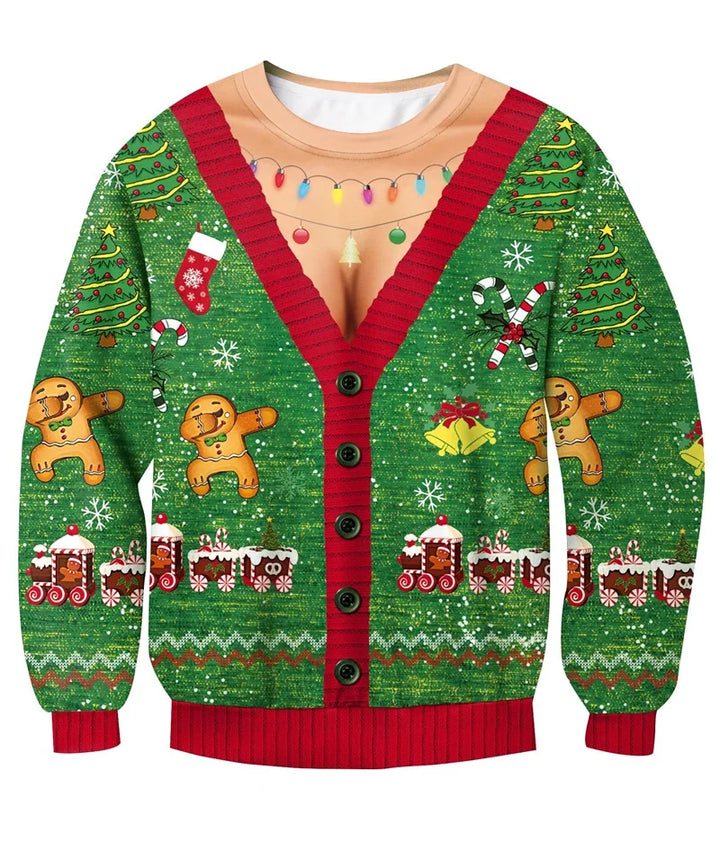 Weihnachtspullover Unisex | Vollständiger Ausdruck