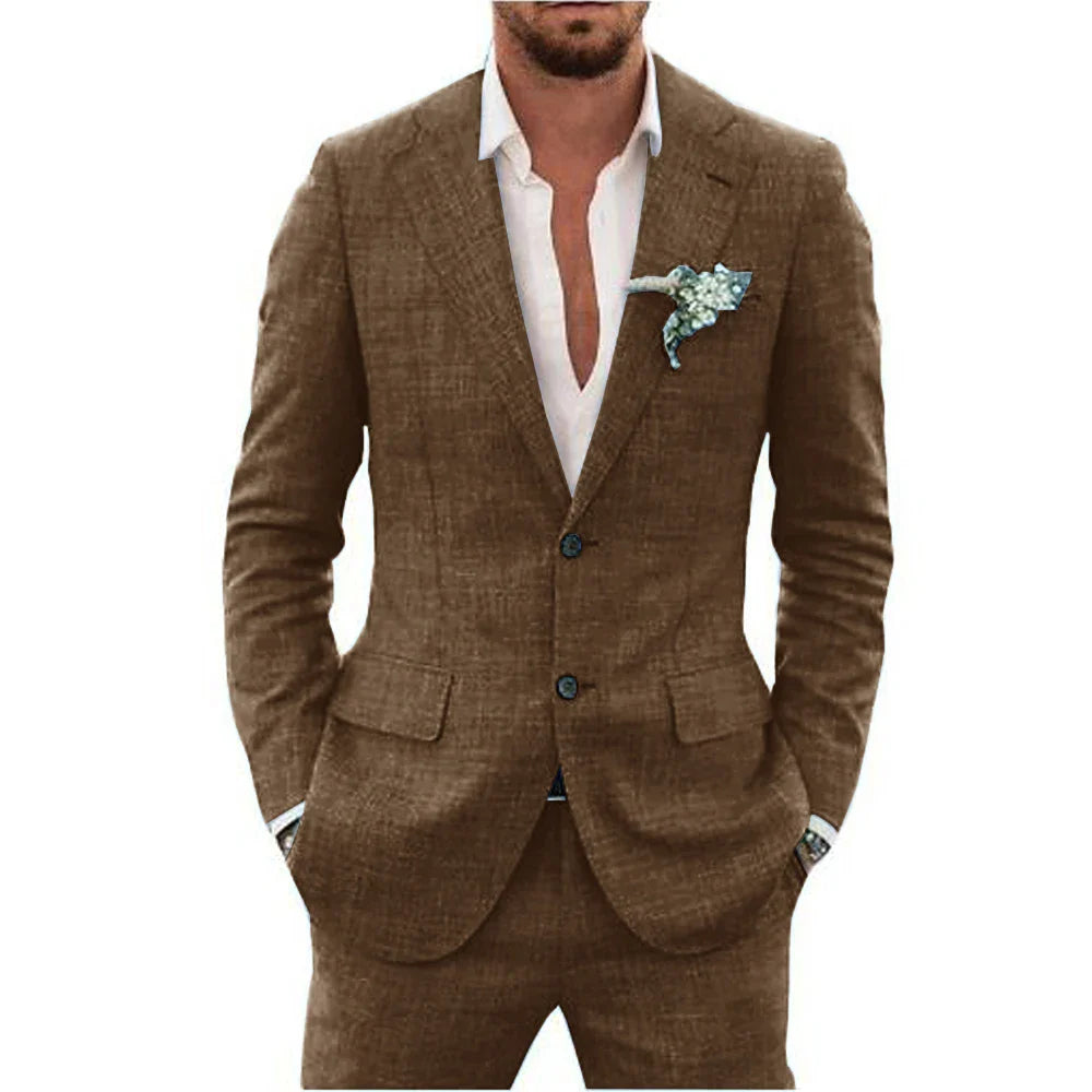 Herren Leicht 2-Teiler Hochzeitsgast Anzug Set | Sommer