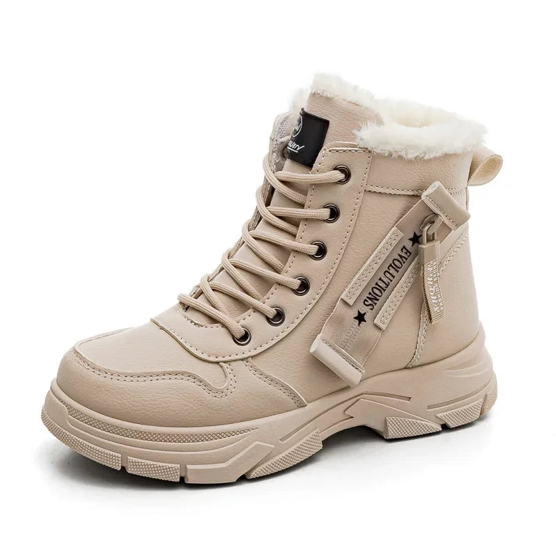 Plattform Winterstiefel Damen | Hoher Schaft