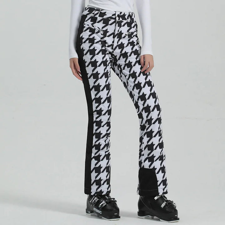 Schlanke Passform Skihose Damen | Hohe Taille