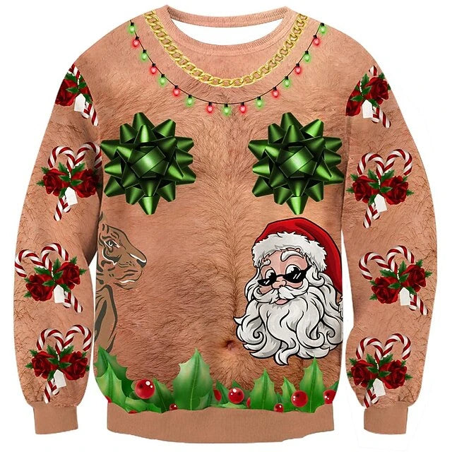Ugly Xmas Pullover Herren | Dicker Bauch