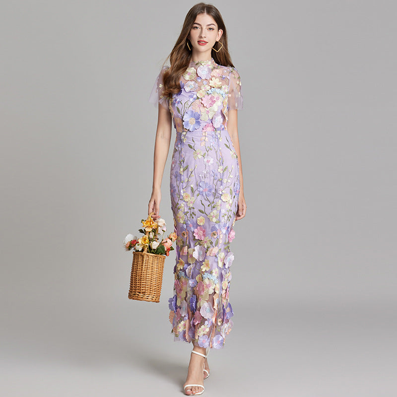 Stilvolles Sommerkleid Mit Blumenmuster Für Damen | Midi