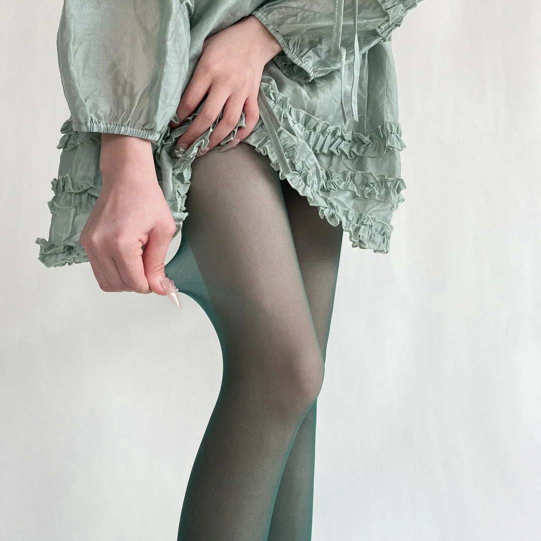 Farbig Strumpfhose für Damen | Oberschenkelhoch