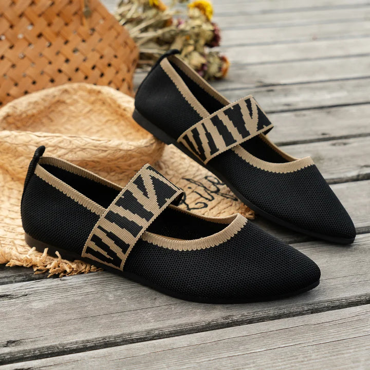 Elegante Flache Damenschuhe | Spitz