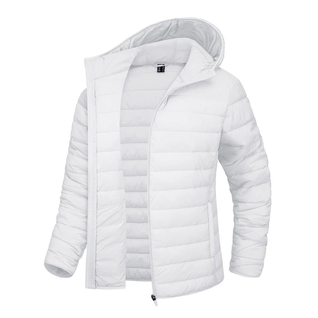 Gesteppt Daunenjacke Damen | Durchgehender Reißverschluss
