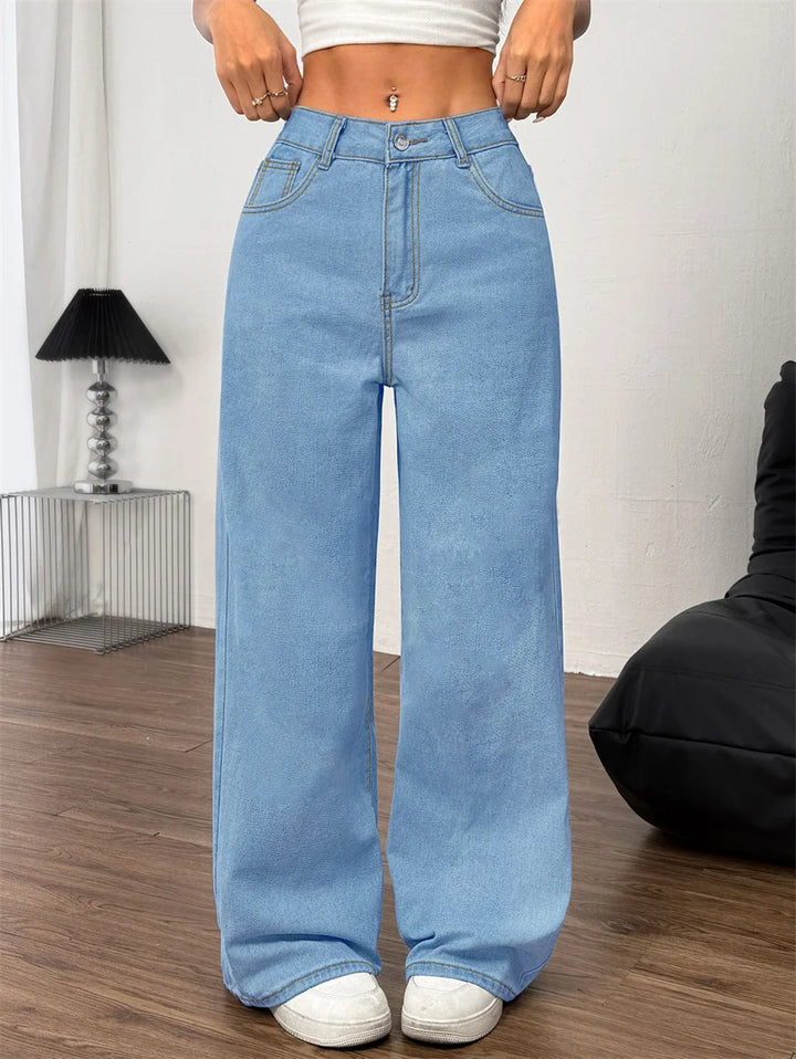 Damen Baggy Jeans | Blau