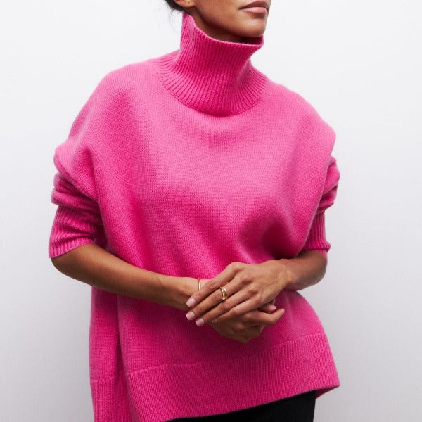 Damen Rollkragen Pullover in Übergröße | Strick