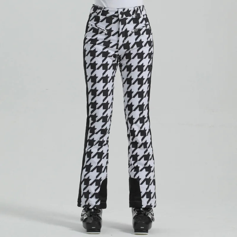 Schlanke Passform Skihose Damen | Hohe Taille