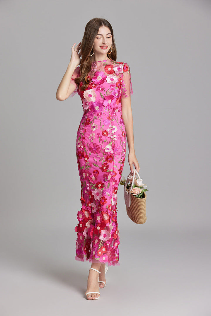 Stilvolles Sommerkleid Mit Blumenmuster Für Damen | Midi
