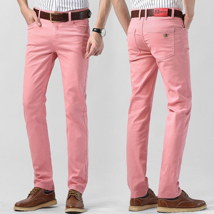 Herren Farbig Hose | Schlanke Passform