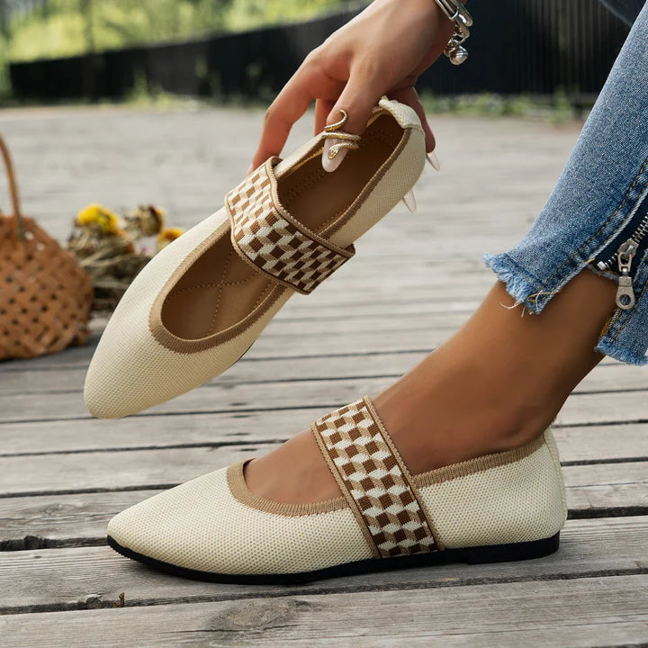 Elegante Flache Damenschuhe | Spitz