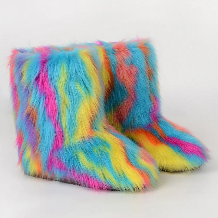 Damen Flauschig Stiefel | Winter