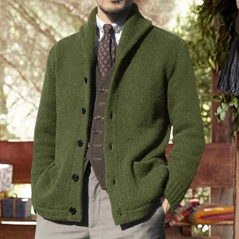 Komfort und Stil vereint – Matthias elegante Herren Strickjacke.