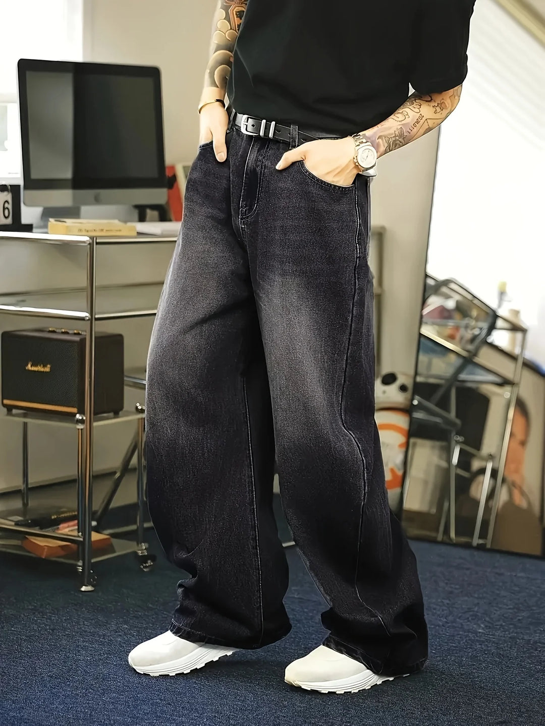 Herren Mode Baggy Jeans | Straßenstil