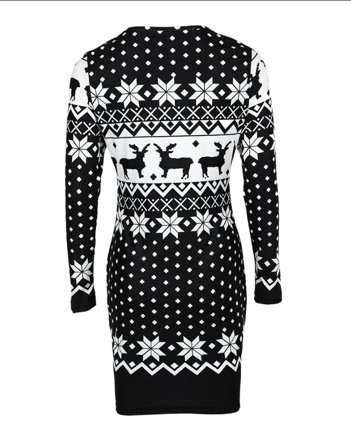 Bodykon Weihnachtskleid für Damen | Mini