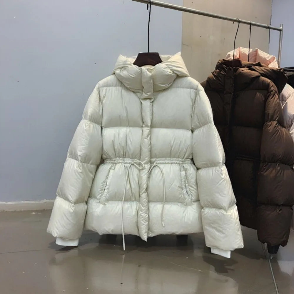 Modisch Daunenjacke Damen | Kordelzug