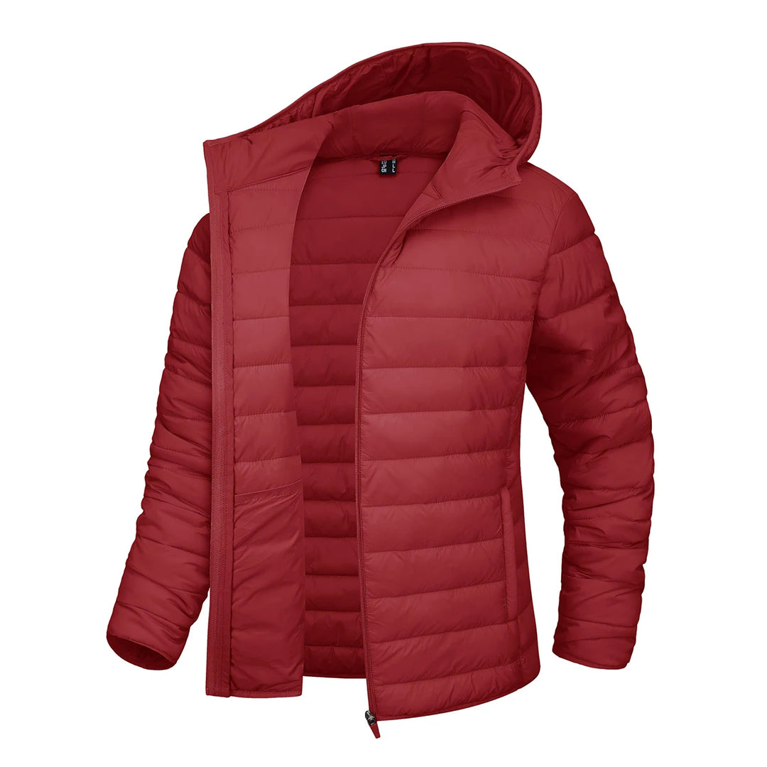 Gesteppt Daunenjacke Damen | Durchgehender Reißverschluss