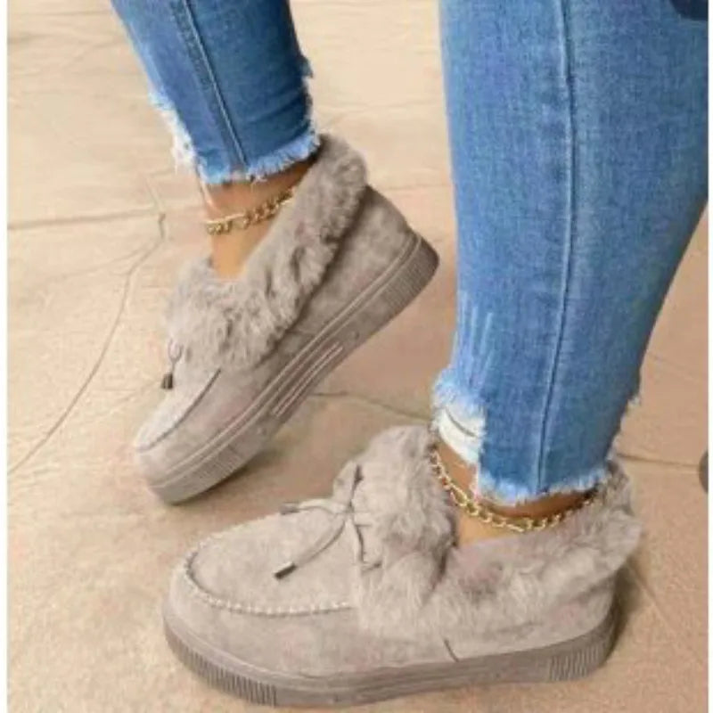 Kurz Winterstiefel Damen | Schleife
