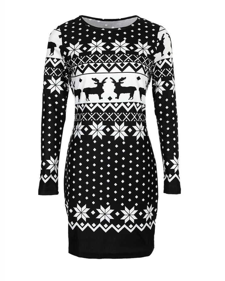 Bodykon Weihnachtskleid für Damen | Mini