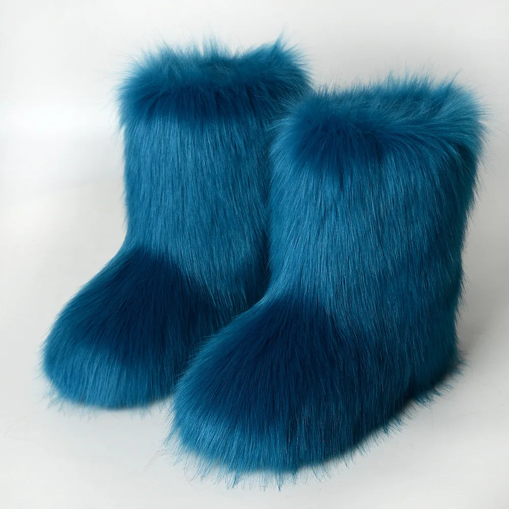 Damen Flauschig Stiefel | Winter